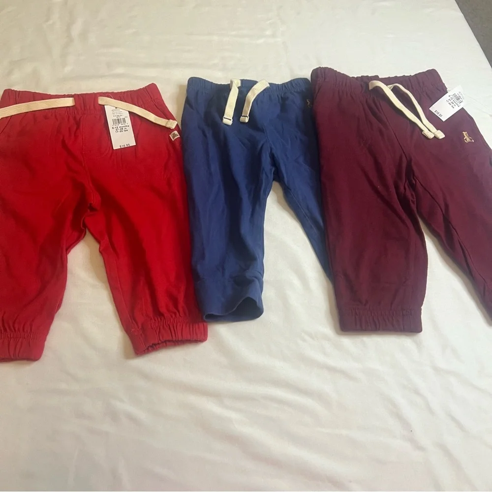 Baby‎ GAP  Jogger Pants 6–12 Months Bundle of 3 Lounge Cozy Fall